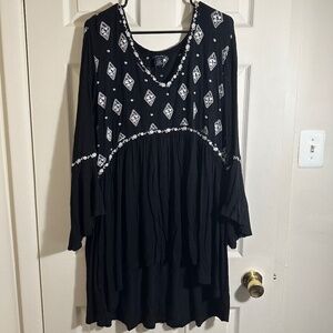 Black Flowy Babydoll Top | Torrid